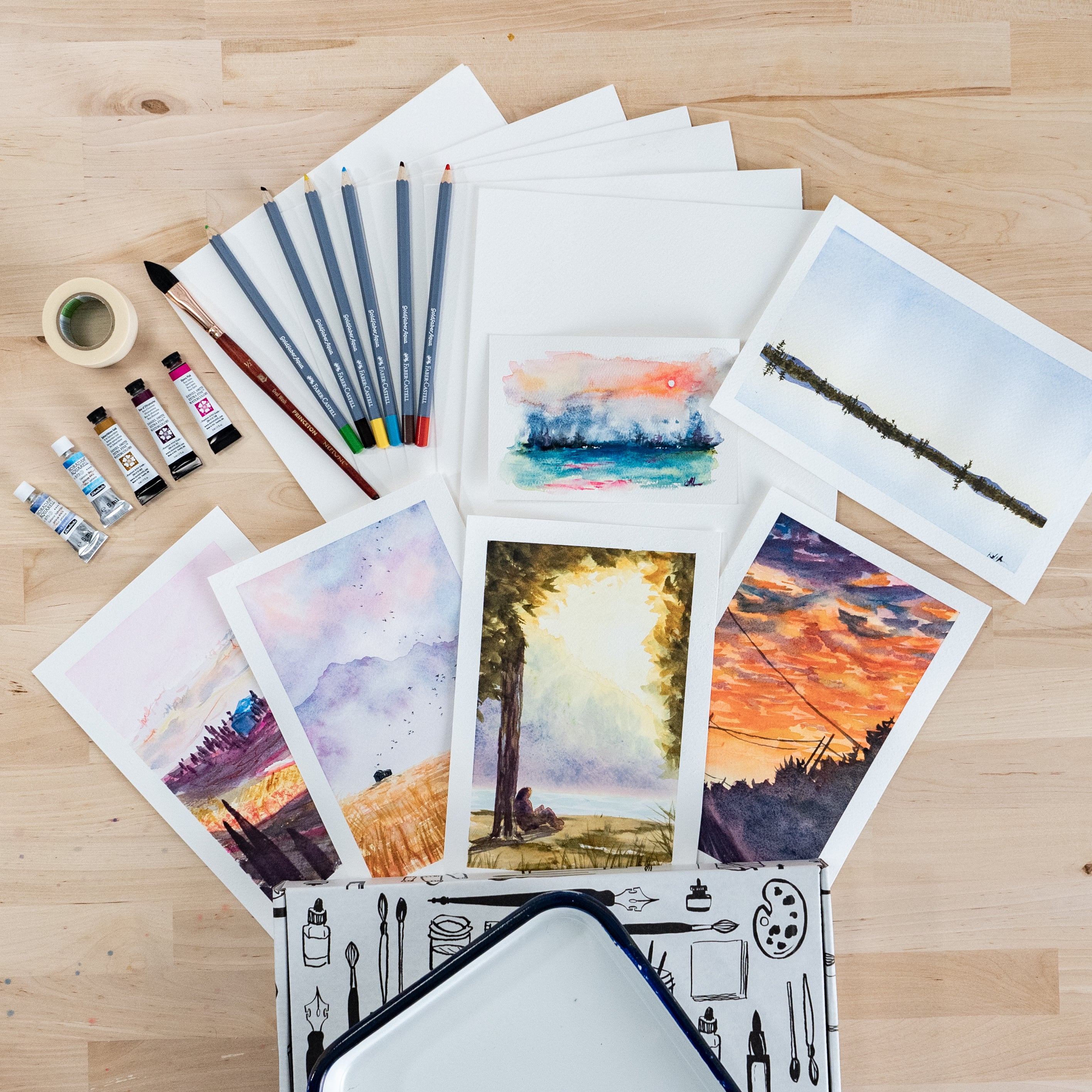 Watercolor Landscapes