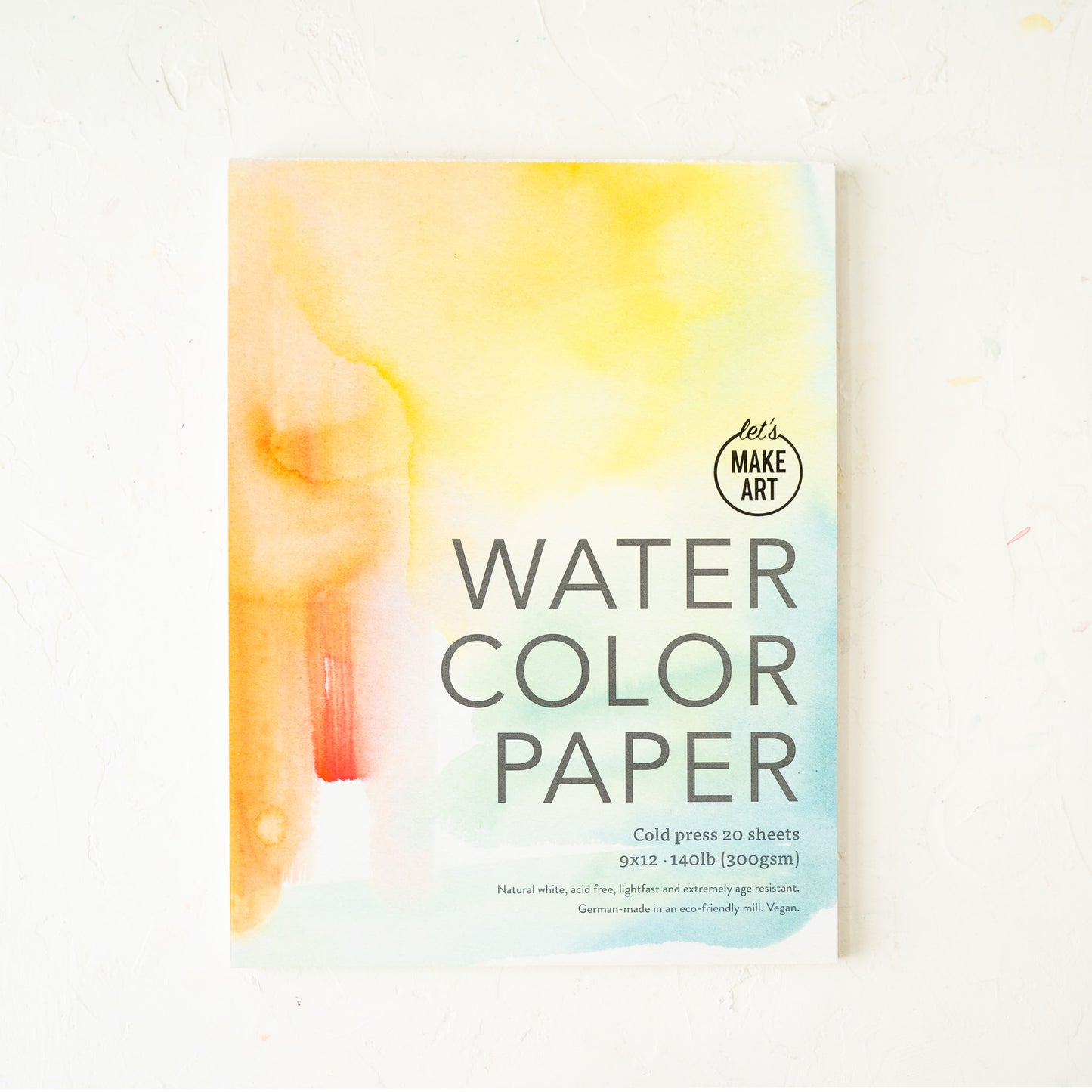 Let's Make Art Watercolor Paper Pad - 9x12"