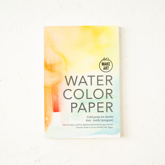 Let's Make Art Watercolor Paper Pad - 6x9"