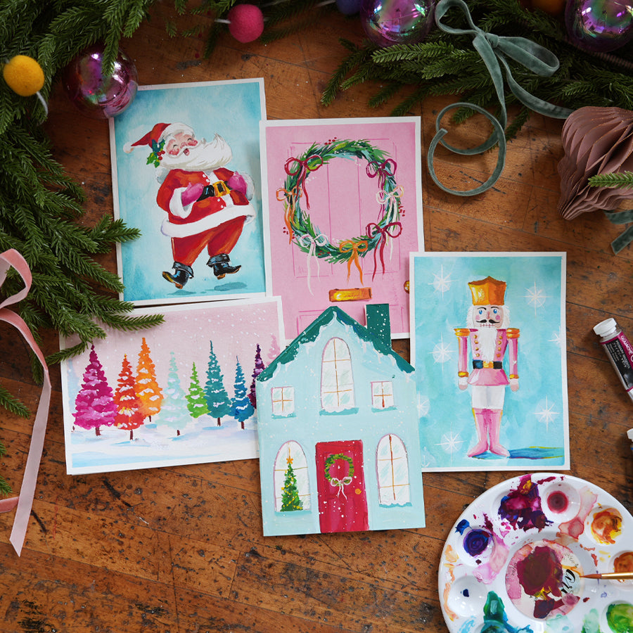 Merry Everything Holiday Card Making Gouache Course