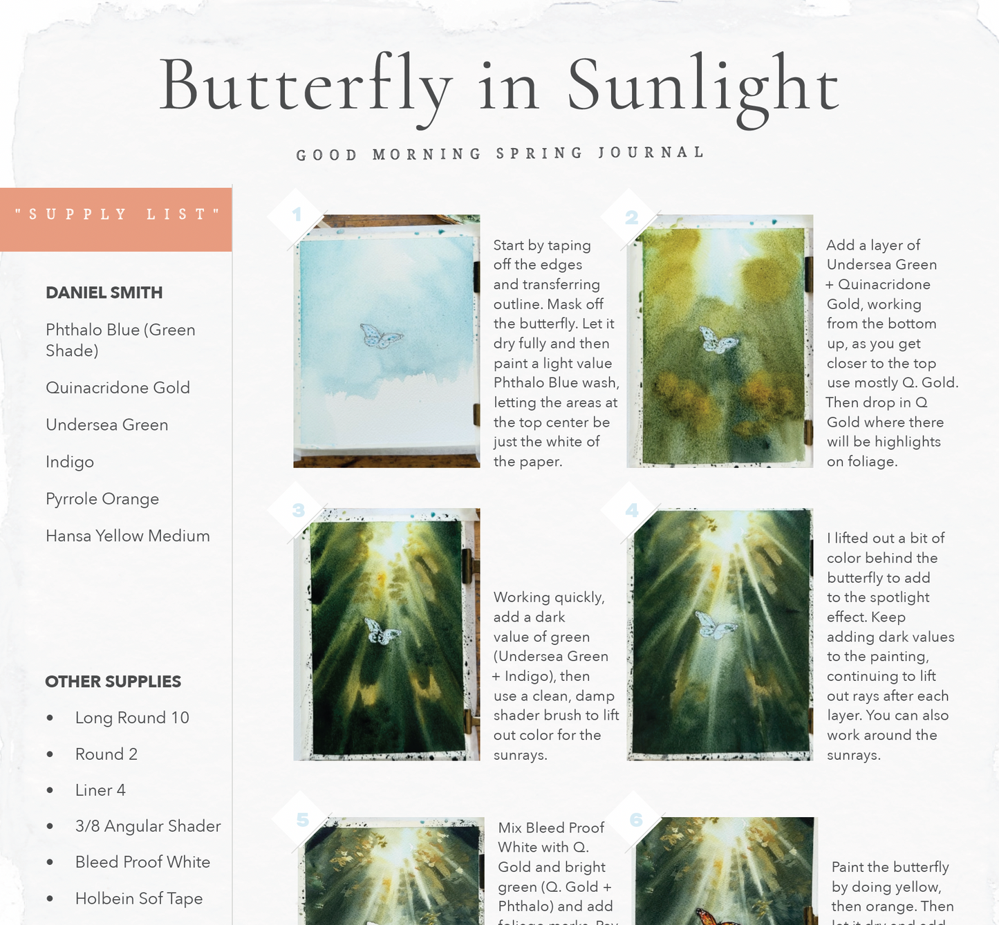 Good Morning Journaling Course - Spring Edition