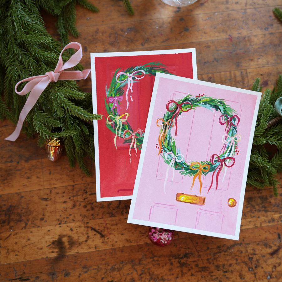 Merry Everything Holiday Card Making Gouache Course