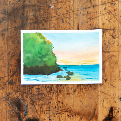 Let's Make Art Matter in Honor of Evan - Let's Make History - Vol. III Mini Watercolor Painting
