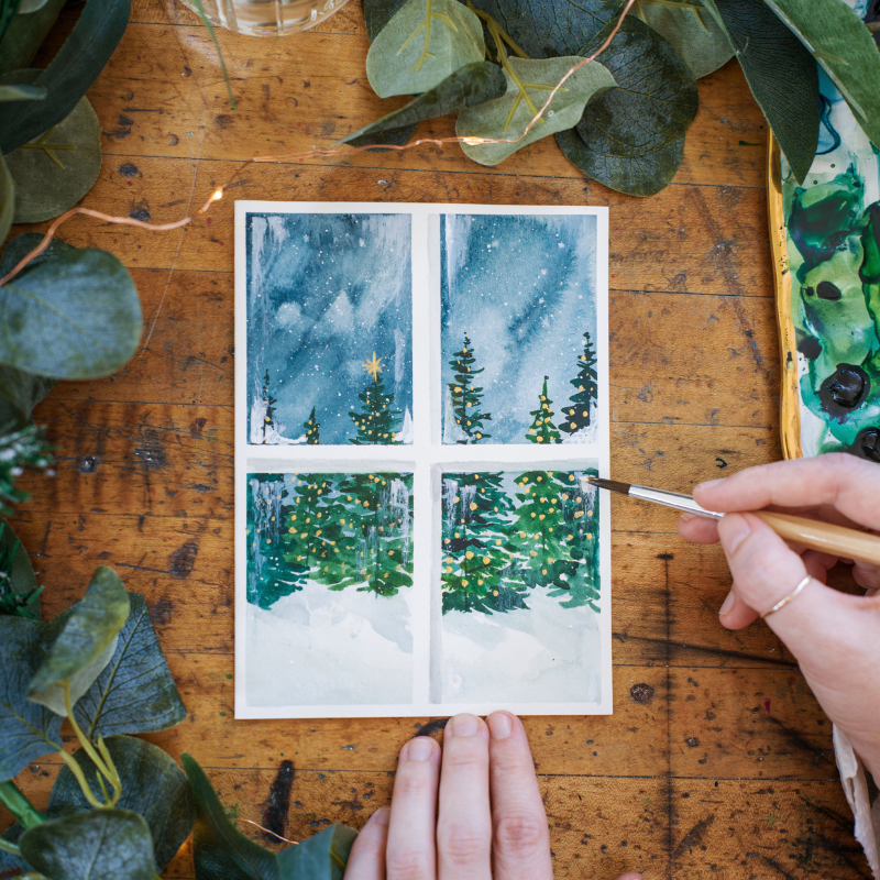 Season's Greetings Holiday Card Making - Digital Pack
