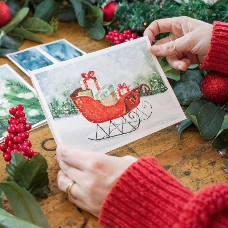 Season's Greetings Holiday Card Making - Digital Pack