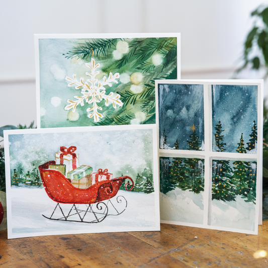 Season's Greetings Holiday Card Making - Digital Pack