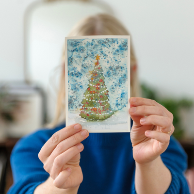 Let's Make Art Matter for Your Mail Carrier - Let It Snow Mini Watercolor Painting