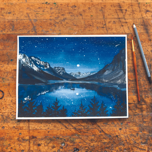 Gouache Glacier National Park - Digital Kit