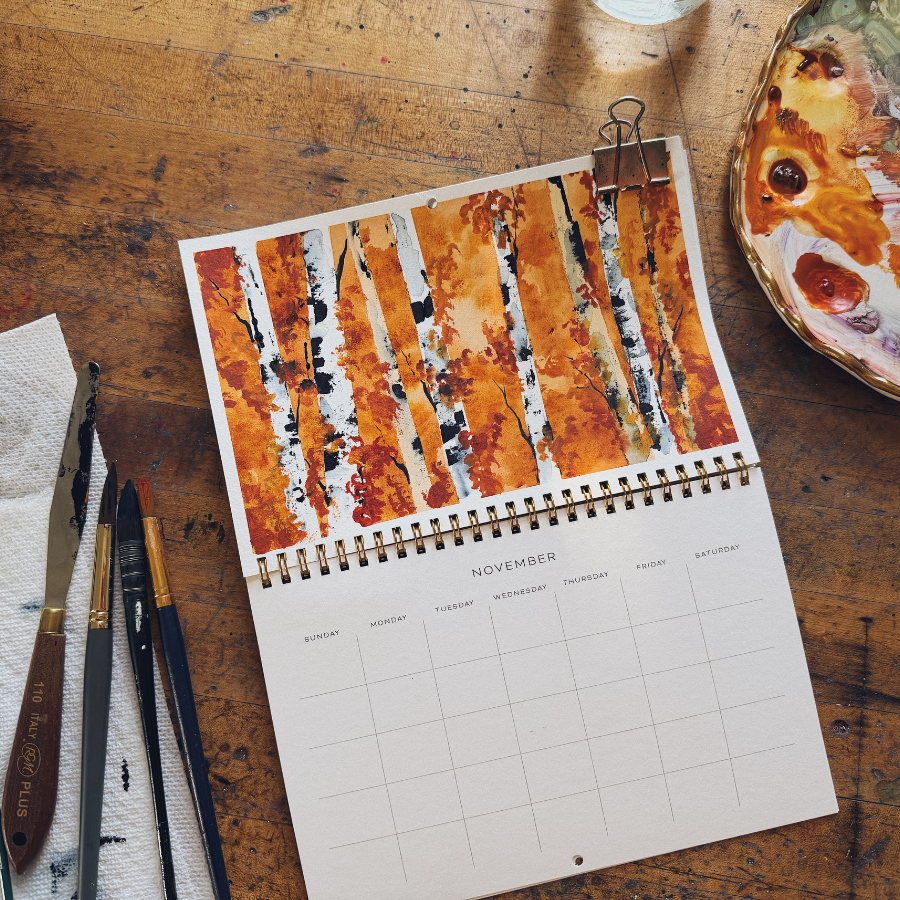 Let's Make Art Watercolor Calendar